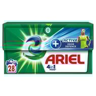 Ariel 4in1 pods lessive capsules +active odor defense 28 lavages 0.66kg