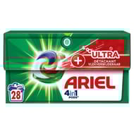 Ariel 4in1 pods lessive capsules +ultra détachant x 28 lavages 0.719kg
