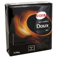 Cora café moulu pur arabica doux 2x250g - 500g