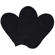 3 paires de socquettes courtes unies coton bio bébé NOIR 19/20