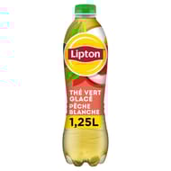 Lipton thé vert glacé pèche blanche 1.25L