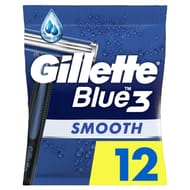 Gillette rasoirs jetables blue3 smooth x12