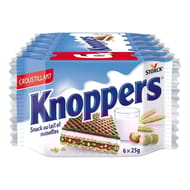 Knoppers lait & noisettes 6x25g - 150g