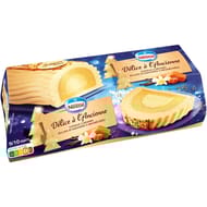 Nestlé bûche délice à l'ancienne vanille caramel éclats d'amandes caramélisées 9/10 parts 540g