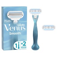 Gilette venus smooth, pour femme, 1manche, 2recharges de lames