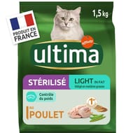 Ultima croquettes  chat stérilisé light 1.5kg