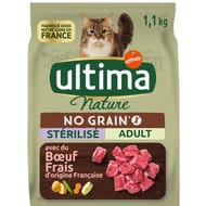 Ultima nature no grain sterilisé adult boeuf 1.1kg