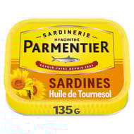 Parmentier sardines huile de tournesol 135g