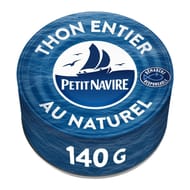 Petit navire  thon naturel albacore  140 g net égoutté