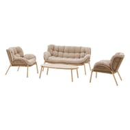 Salon meloane 5 places taupe
