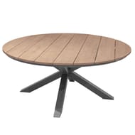 Table oriengo ronde 8 p acacia/aluminium graphite