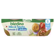Bledina bols tomates semoule poisson 2x200g des 6 mois