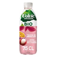 Volvic infusion bio hibiscus litchi passion 75cl