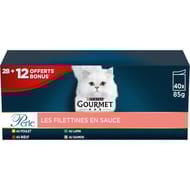 Gourmet perle filettines en sauce 40x85g - 28+12 offerts