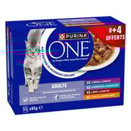 Purina one chat adulte multivariété 12x85g