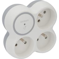 Zenitech triplite 16A + parafoudre blanc/gris bolea
