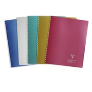 Clairefontaine koverbook spirale avec rabats 148x210 ligne polypro 160 pages