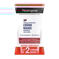Neutrogena duo crème mains apaisante sans parfum 2 x 50ml