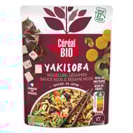 Céréal bio doy yakisoba nouilles légumes sauce soja et sésame noir 240g