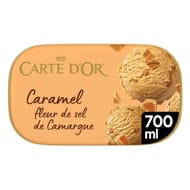 Carte d'or crème glacée caramel fleur de sel de Camargue 700ml 373g