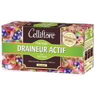 Celliflore thé noir draineur actif goût fruits rouges 25 sachets 38g