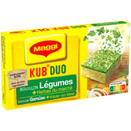 Maggi bouillon kub duo de légumes + herbes du marché 105g