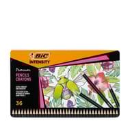 Crayon de couleur intensity bois premium x36 boite métal