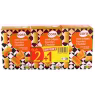 Cora étuis crêpes fourées cheddar lot de 2 + 1 195g