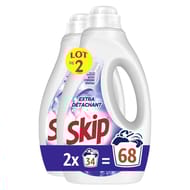 Skip lessive liquide extra détachant 2x34 lavages 3.06l
