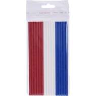 Pailles drapeau France x16