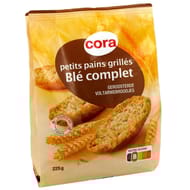 Cora petits pains grillés au blé complet 225g