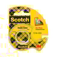 Scotch ruban adhésif double face 6 mètresx12 mm rouleau dévidoir