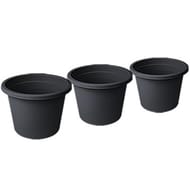 Pot de fleurs rond 15 cm x3