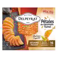 Delpeyrat pétales saumon fumé sésame pavot 160g