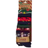 Lot de 7 paires de chaussettes de Noël homme MULTICOLORE T43\46