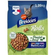 Brekkies croquettes chat rolls foie 1.35kg