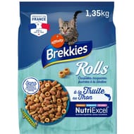 Brekkies croquettes chat rolls poissons 1.35kg