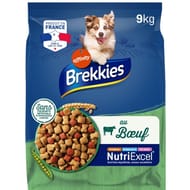 Brekkies croquettes chien adulte boeuf - 9 kg
