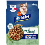 Brekkies croquettes chien adulte boeuf - 4kg