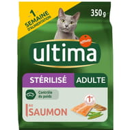 Ultima croquettes chat stérilisé saumon 350g