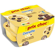 Danette pop saveur vanille billes 3 chocos 4X117G prix choc