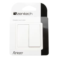 Zenitech interrupteur va et vient artezo blanc
