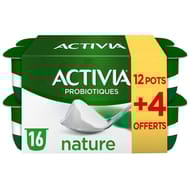 Activia bifidus nature 12x125g + 4 offerts