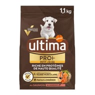 Ultima croquettes petit chien pro+ adulte saumon - 1.1kg