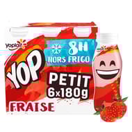 Ptit yop aromatisé fraise 6x180g