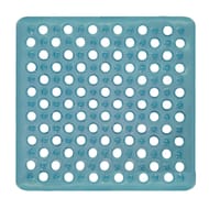 Tapis de douche translucide uni pvc coloris assortis 50x50