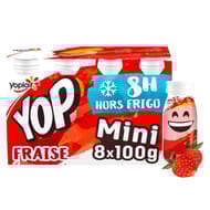 Yop mini goût fraise 8X100g