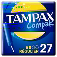 Tampax compak regular tampons avec applicateur x27
