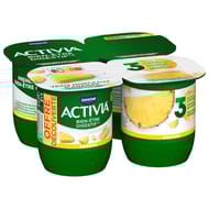 Activia bifidus fruits ananas 4x125g offre découverte