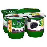Activia bifidus fruits pruneaux 4x125g offre découverte